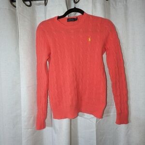 Polo Ralph Lauren Italian Yarn Cashmere And Wool Cableknit Sweater